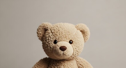 Adorable teddy bear with soft fur and sweet expression