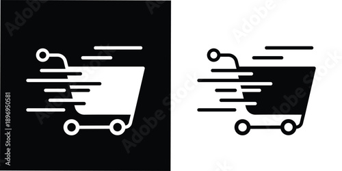 This icon is perfectly suited for e-commerce websites, mobile shopping apps, flash sale banners, fast checkout features, express delivery services, online marketplaces, fintech interfaces, promotional