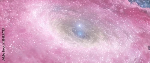 Bright Celestial Vortex with Glowing Core in Space