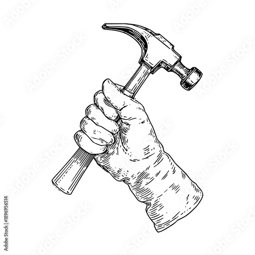 Hand Gripping Hammer