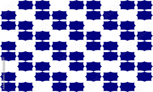 blue spiky square block stair step repeat pattern, replete image, design for fabric printing, patter print