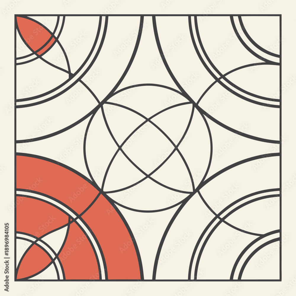 Obraz premium seamless pattern with abstract shapes