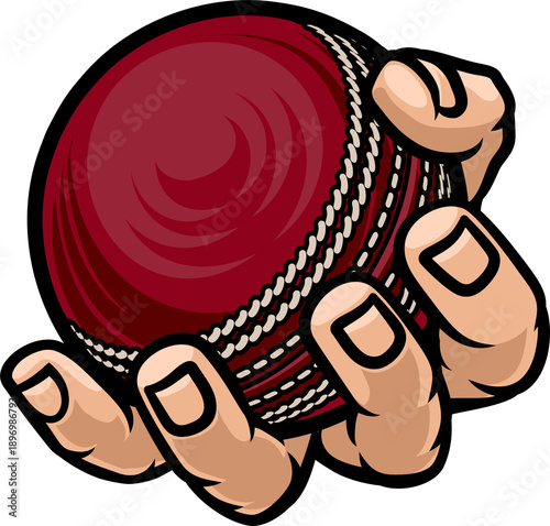 A mascot person hand or fis...