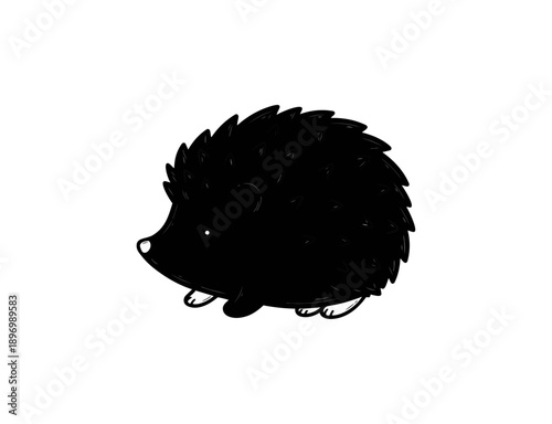 Cartoon raccoon illustration on black background for design