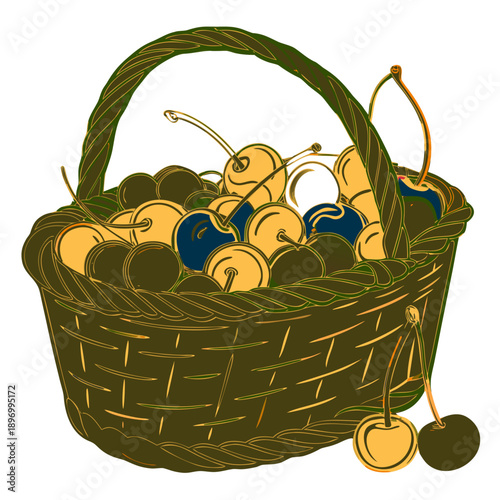 basket with fruits