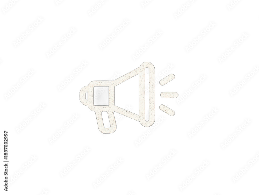 Fototapeta premium announcement icon isolated on a transparent background 
