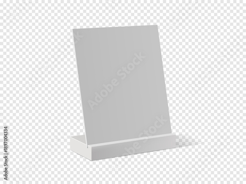 Table top banner, menu, promotion, discount, QR code. Table tent on. Promotional Table Tent Mockup Template. Cards to advertise your business or promote special sales. Payment QR code.