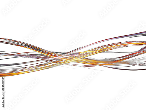 sci fi light trails overlay isolated on a transparent background 