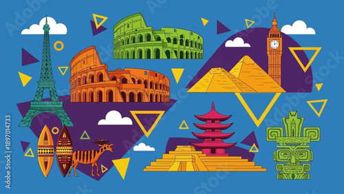 Famous Landmarks and Monuments Around World.