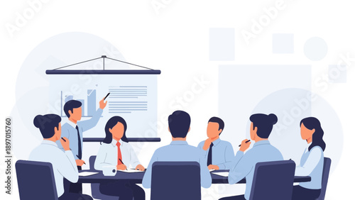 Business Meeting Presentation: Team Collaboration and Strategy Discussion