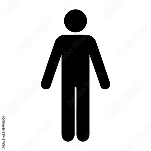 Line icon of a person.