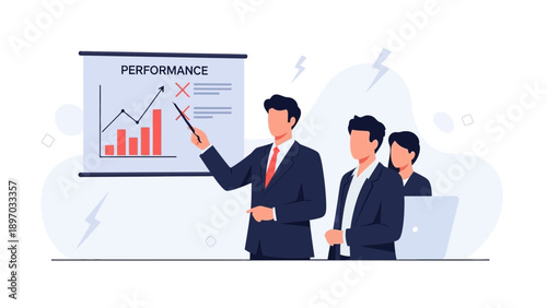 Business meeting, performance analysis, presentation, team collaboration, success strategy