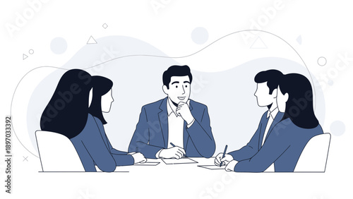 Business meeting, teamwork, discussion, collaboration, strategy, office, planning