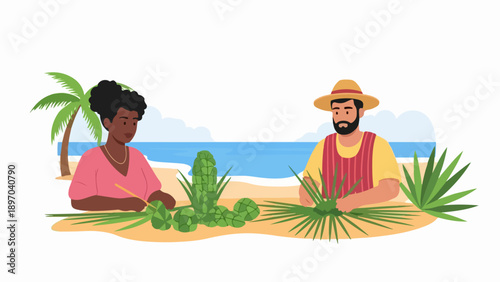 Traditional Haftsin table shows ornate vessels, symbolic items for Nowruz. Haftsin table includes bowls with red berries, grains, decorative pitchers, reflecting Persian culture.