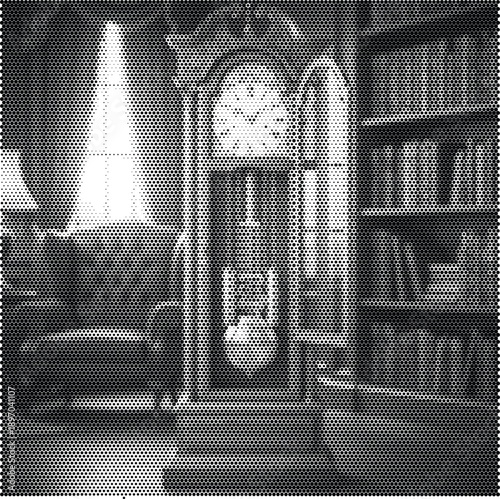 grandfather clock vintage halftone vector time interior antique furniture wood pendulum ticking classic decor hour retro