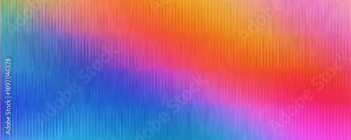 Colorful frosted ribbed glass texture background