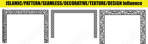 Elegant black ornamental panel with swirling floral and leaf patterns vector illustration