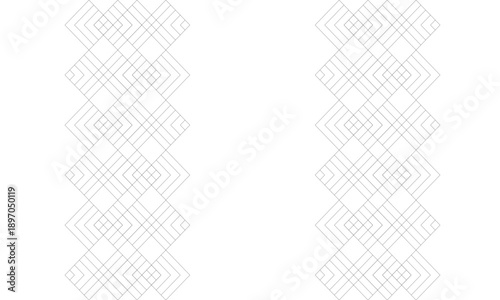 Black and white column plaid fabric texture, diamond checkerboard repeat pattern, replete image, design for fabric printing, rhombus grid net