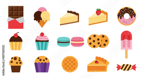 Assorted dessert collection sweet treats