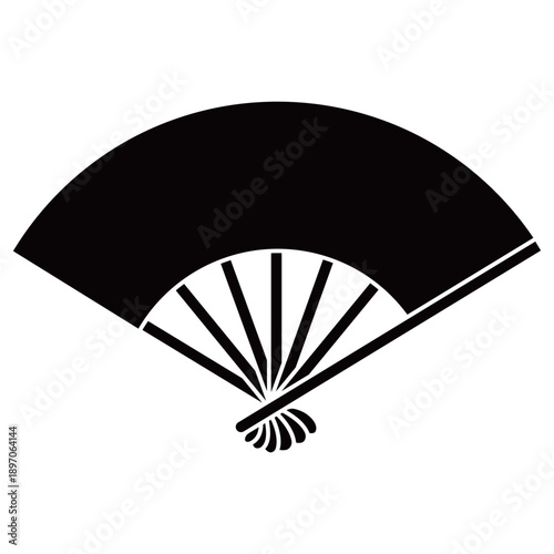 家紋です。七本骨扇といいます。