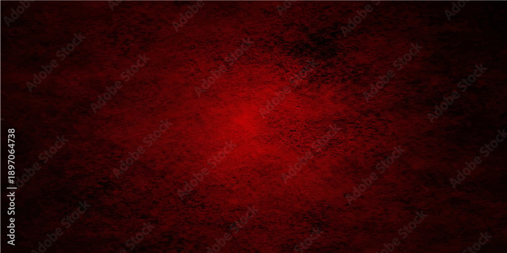 Fototapeta premium Dark red vintage wall texture with a grungy aged design and dark paint patterns on a dirty paper backdrop creates a decorative old metal rust wallpaper for artistic backgrounds
