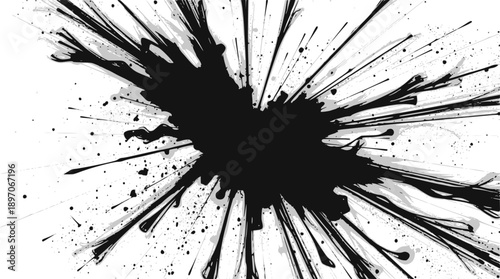 A symbolic rain sign features a rainbow with disconnected ends filled by jagged black lines resembling grass mountains o