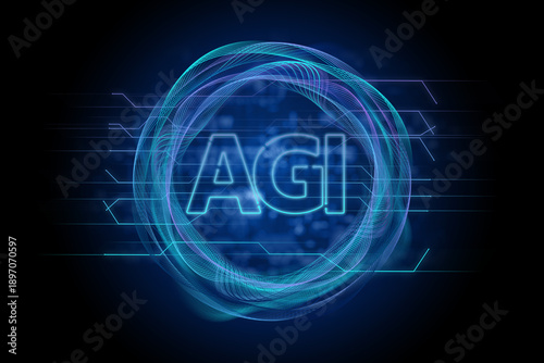 AGI Artificial General Intelligence concept