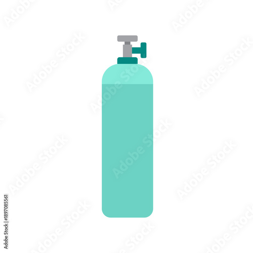 Oxygen tank cylinder for medical respiratory support and hospital supply