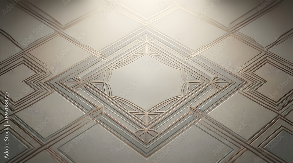 Obraz premium Abstract Geometric Line Pattern Background with Neutral Texture and Copy Space