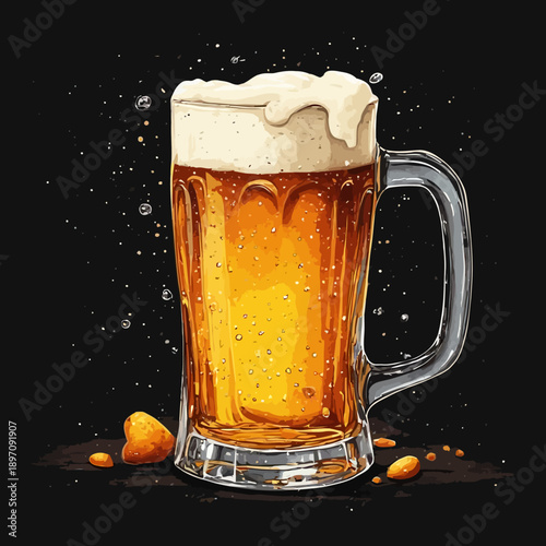 Delicious Beer Very Fresh Design