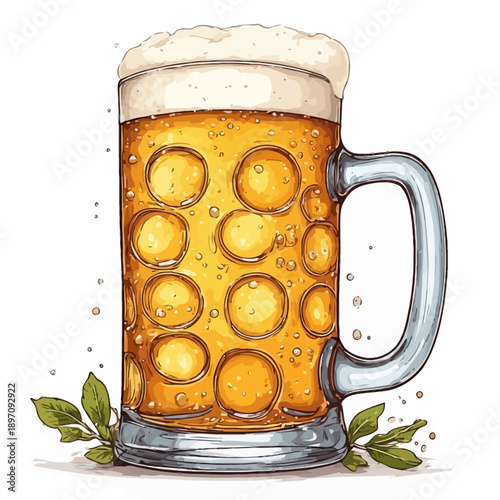 Delicious Beer Very Fresh Design