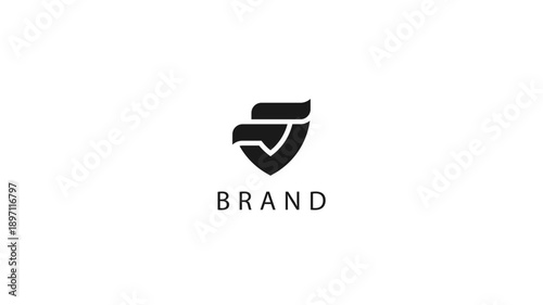Shield logo with eagle head and brand text representing strength and protection in business or sports industries