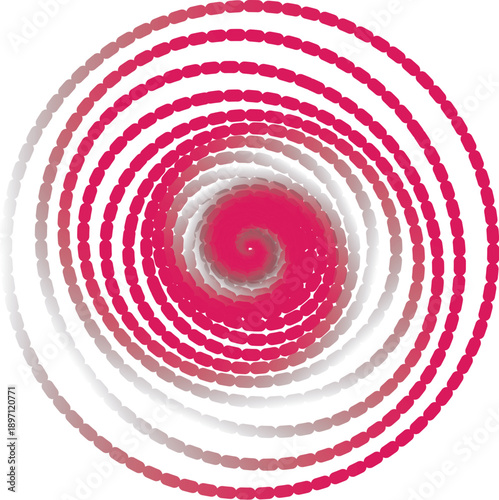 red and blue spiral