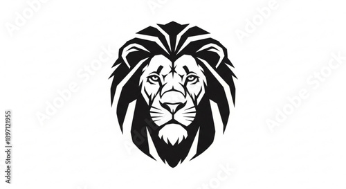 Lion head vector illustration tattoo design