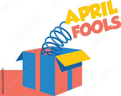 Colorful Box with Springing Surprise Device.