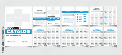 Professional product catalog or catalogue template design with a4 size.