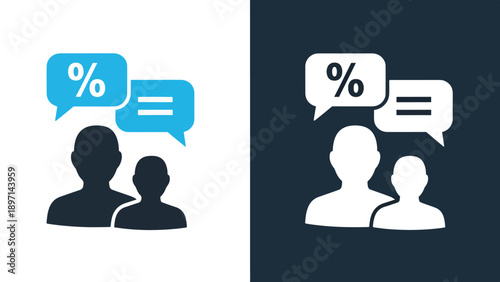 Polling icon set - Line and glyph solid icon and logo template - Vector icon symbol for website - Icon vector - Blue icon vector. Clipart. Icon