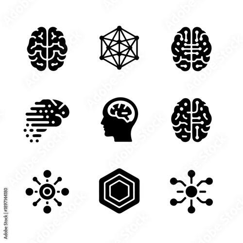 Digital Brain and Cognitive Concept: A modern depiction of digital brains and cognitive concepts. This imagery embodies innovation and human intelligence in a visual form.