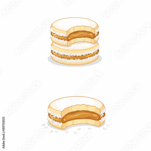 Traditional South American Alfajores Cookies