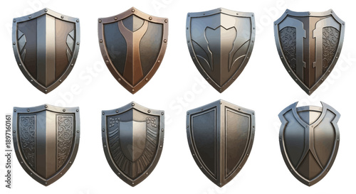 Collection of Medieval Shields for Protection