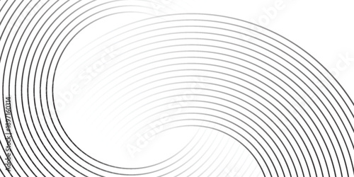 Circle lines abstract vector background. Minimal geometric circular dark blue pattern. Technology design concept. Modern shiny rounded lines banner