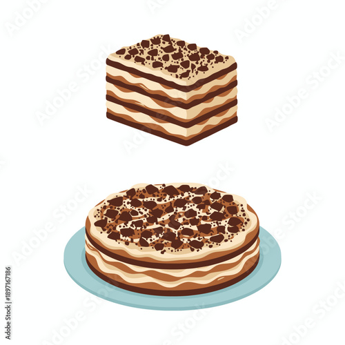 Traditional Argentine Chocotorta Dessert Photography