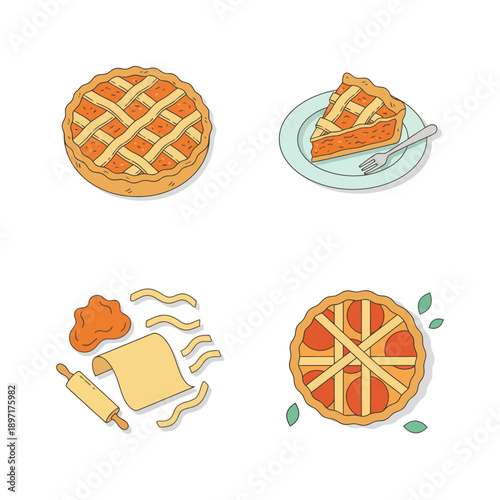 Traditional South American Pastafrola Dessert Pie