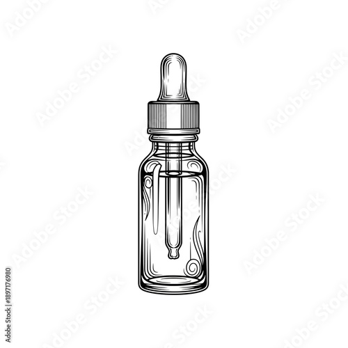 Glass Dropper Bottle for Essential Oils and Serums.