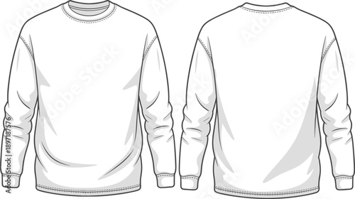 vector illustration of a white shirt