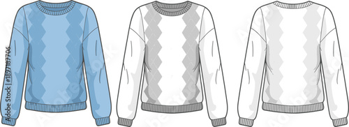 blue and white cotton shirts