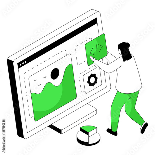 An illustration design of content development 