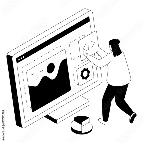 An illustration design of content development 