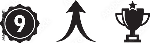 Trophy Cup Score Level Up Achievement Success Win