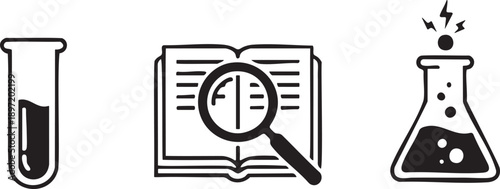 Test Tubes Book and Atoms Science Education Research